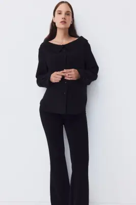 MAMA Legging évasé en jersey romanite - Noir — photo 1