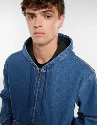 DICKIES BLOUSON JEAN'S Bleu — photo 5