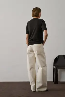 PULL FLORIS MARRON — photo 2