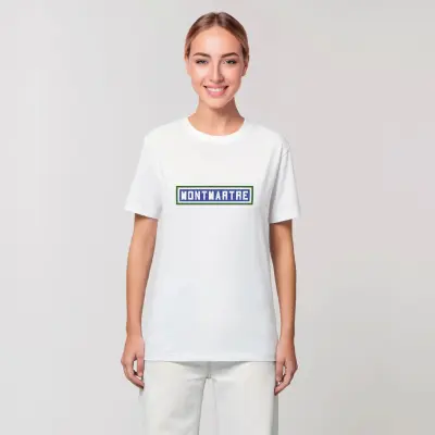 TEE SHIRT COTON BIO IMPRIMÉ - MONTMARTRE - BLANC — photo 3