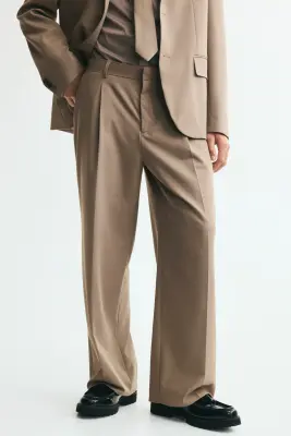 Pantalon de costume Loose Fit - Beige — photo 2