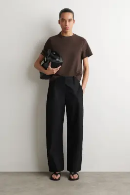 T-SHIRT ÉLÉGANT - BRUN FONCÉ — photo 3