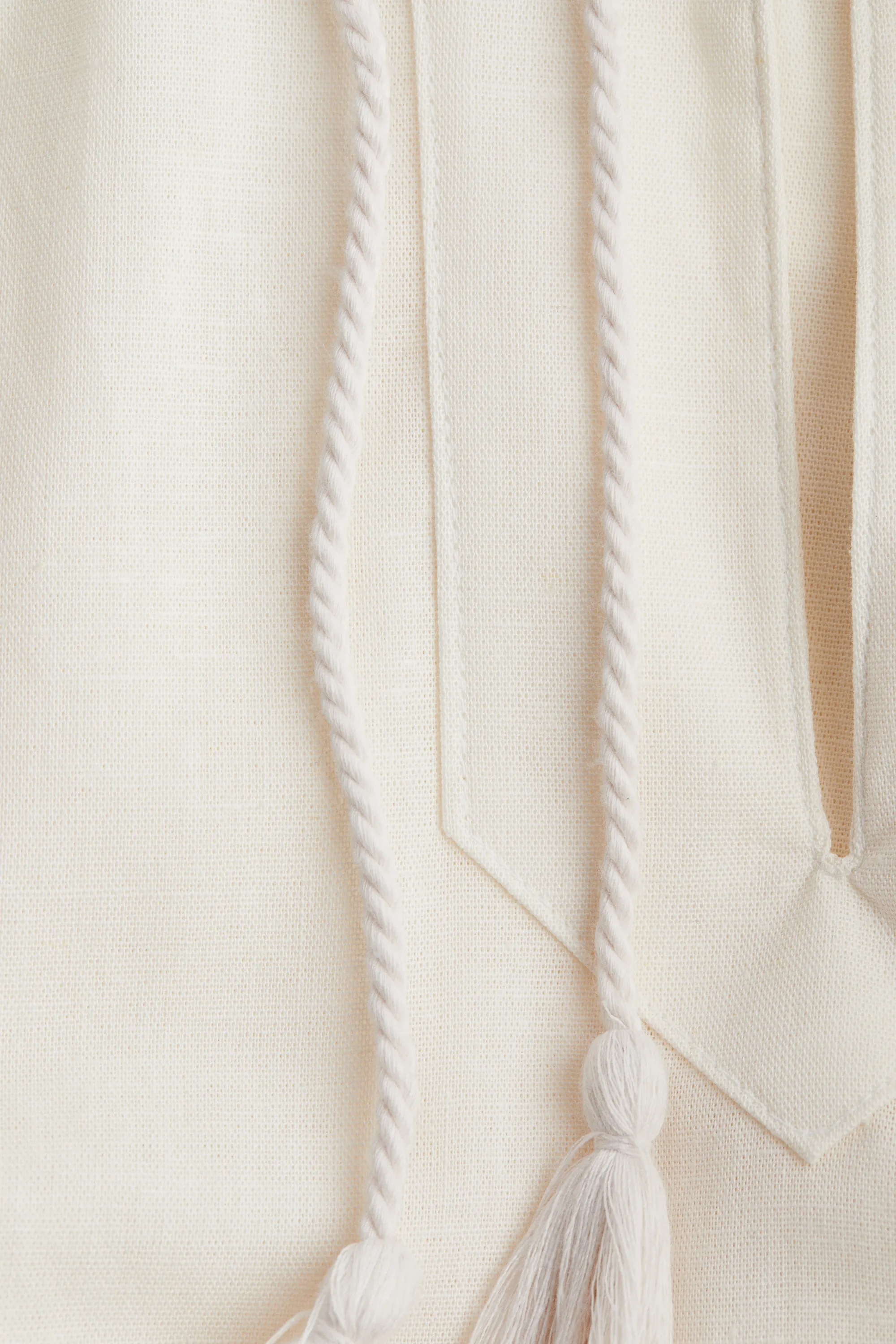 Robe avec base évasée - Crème