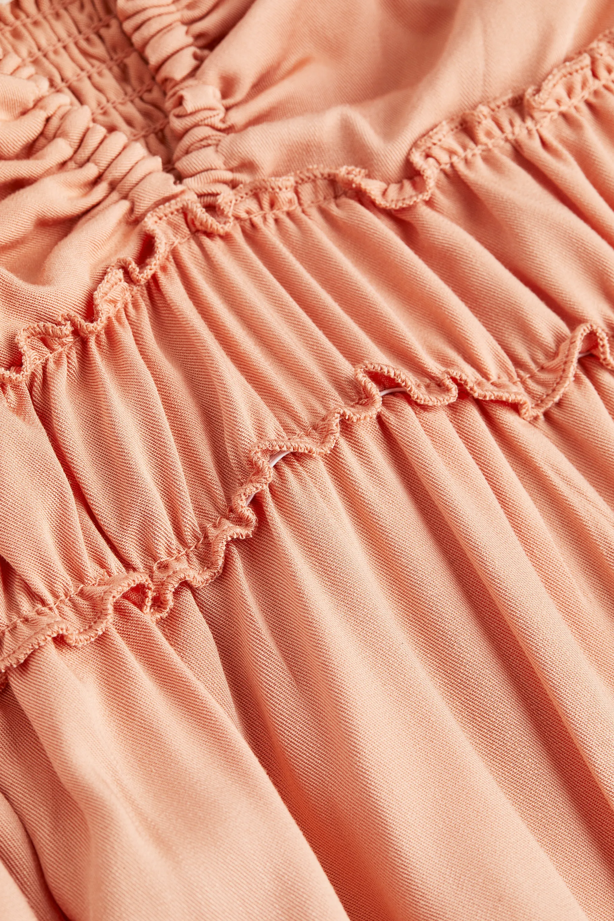 Robe avec liens à nouer - Abricot