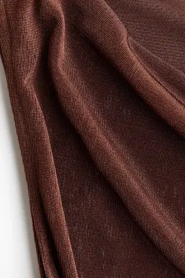 Top en jersey à effet drapé - Marron — photo 3