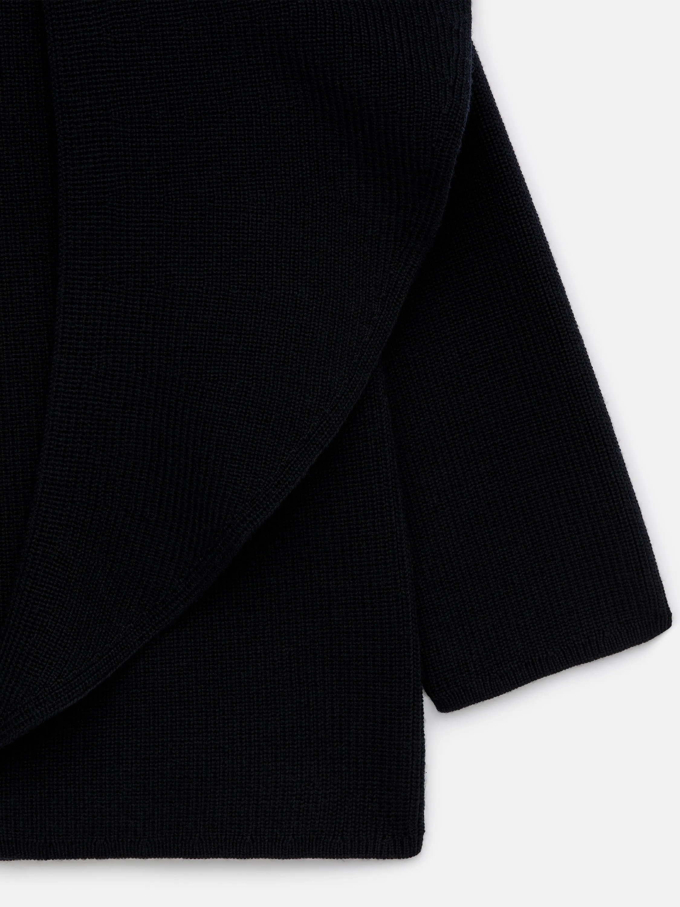 Pull en maille à volants - Bleu foncé