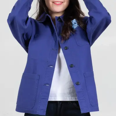 Veste de travail en croisé coton bio 1G/4F - Hydrone — photo 2