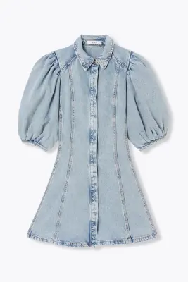 Robe courte en lyocell Femme