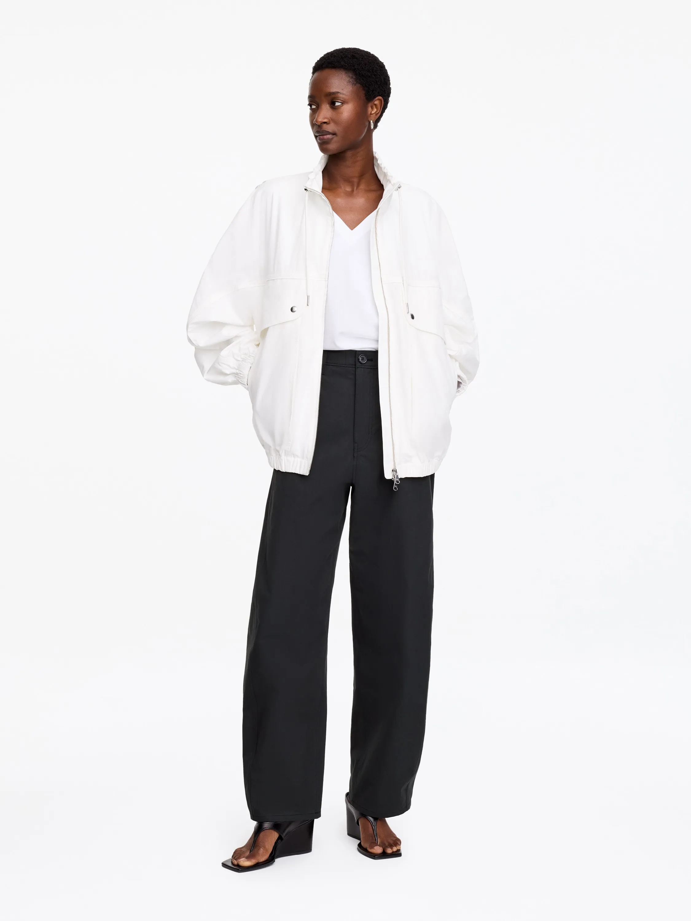 Pantalon jambes barrel - Noir