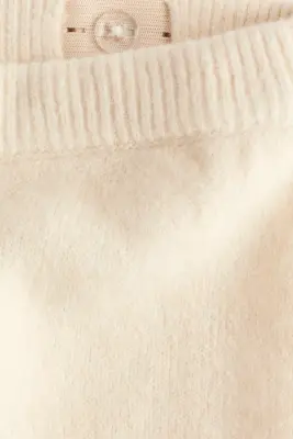 Ensemble 2 pièces en maille jacquard - Beige clair/nounours — photo 1