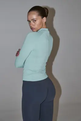 Veste de sport Seamless DryMove™ - Turquoise clair — photo 5