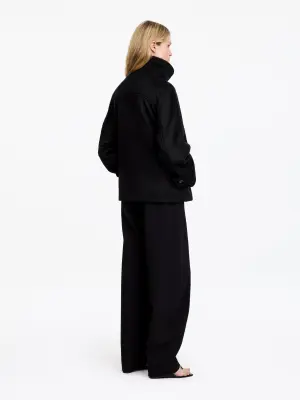 Veste en laine et alpaga - Noir — photo 2