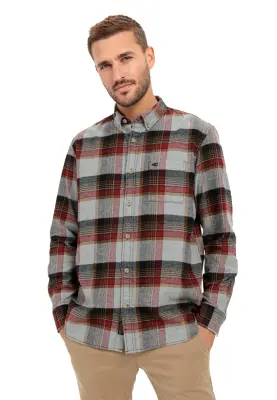 CAMEL ACTIVE CHEMISE CARREAUX Bordeaux — photo 2