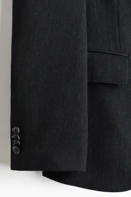 Veste Regular Fit à fermeture droite - Gris foncé — photo 5