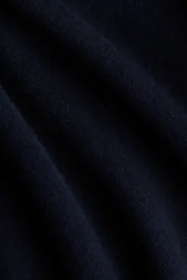 Pull en laine avec encolure en V - Bleu marine — photo 3