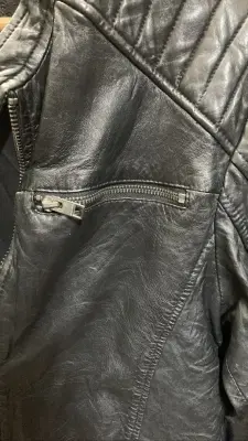 Veste en cuir noir Jack & Jones — photo 2