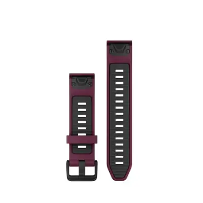 Bracelet Garmin Quickfit 20mm silicone merlot / graphite 010-13391-04 — photo 2