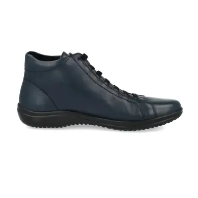 Baskets Montantes Remonte D1E70-14 Bleu Marine - Cuir Zip Grande Pointure Femme — photo 3