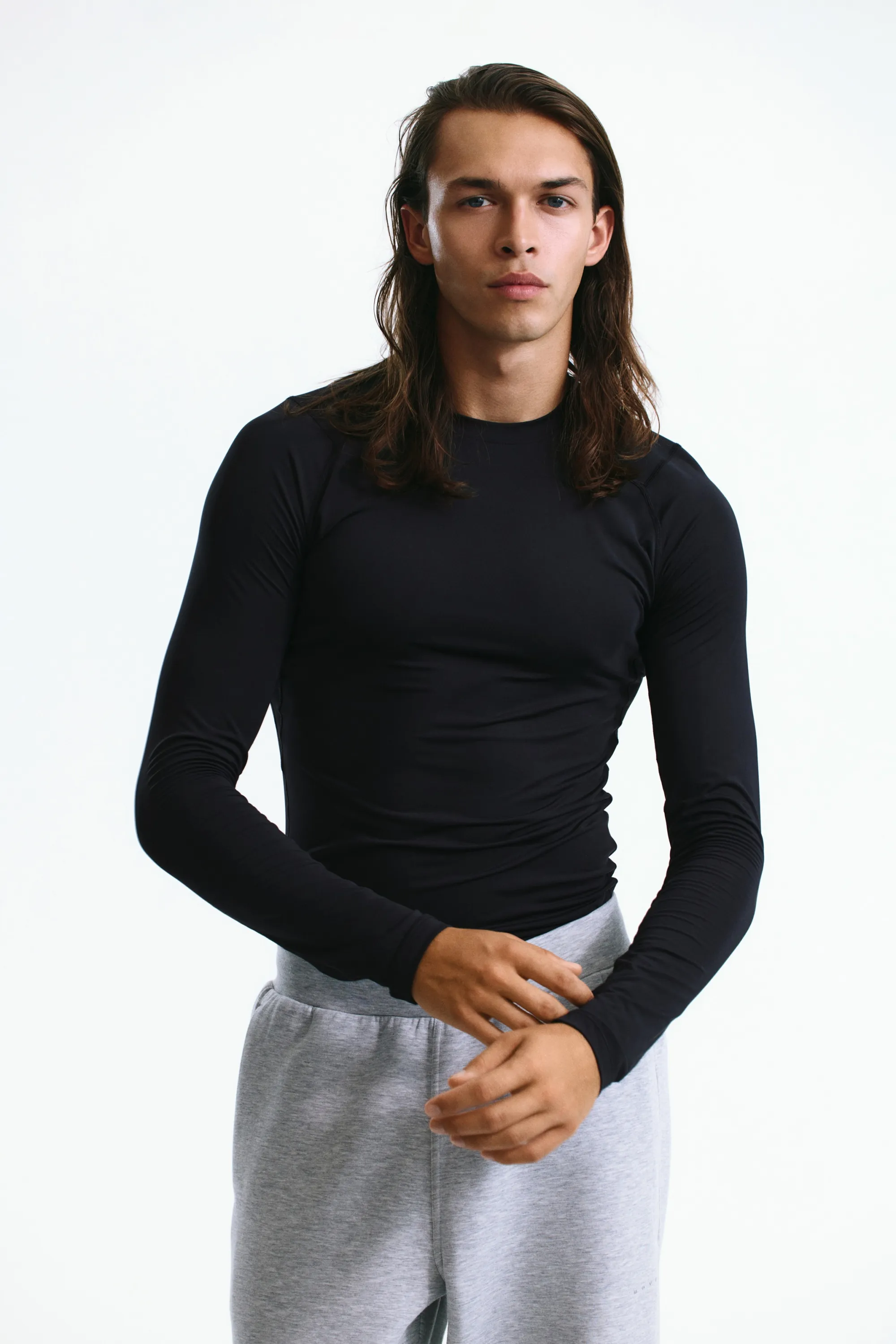 T-shirt de sport Compression Fit DryMove™ - Noir