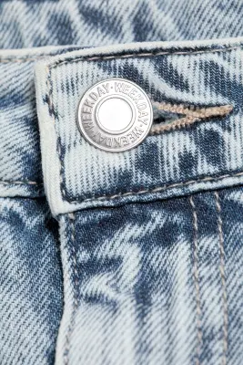Jean jambe large taille basse Imoo - Dream Blue – Bleu clair — photo 4