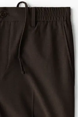 Pantalon Relaxed Fit - Marron foncé — photo 4