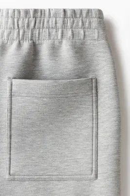 Pantalon jogger chic Relaxed Fit - Gris clair chiné — photo 5