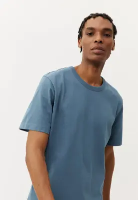 Le t-shirt heavyweight - Bleu tempête — photo 3