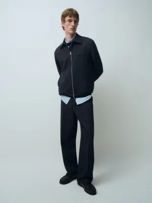 Pull à losanges - Carreaux/Bleu marine foncé — photo 4