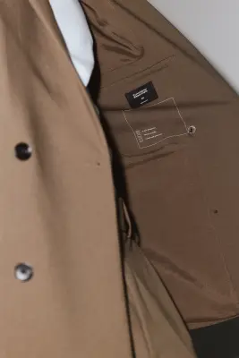 Veste de costume Wrinkle Resistant Relaxed Fit - Marron clair — photo 2