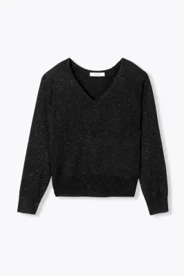 Pull fin et pailleté Femme