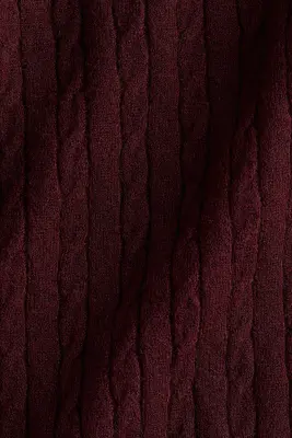 Pull en maille torsadée - Bordeaux — photo 4