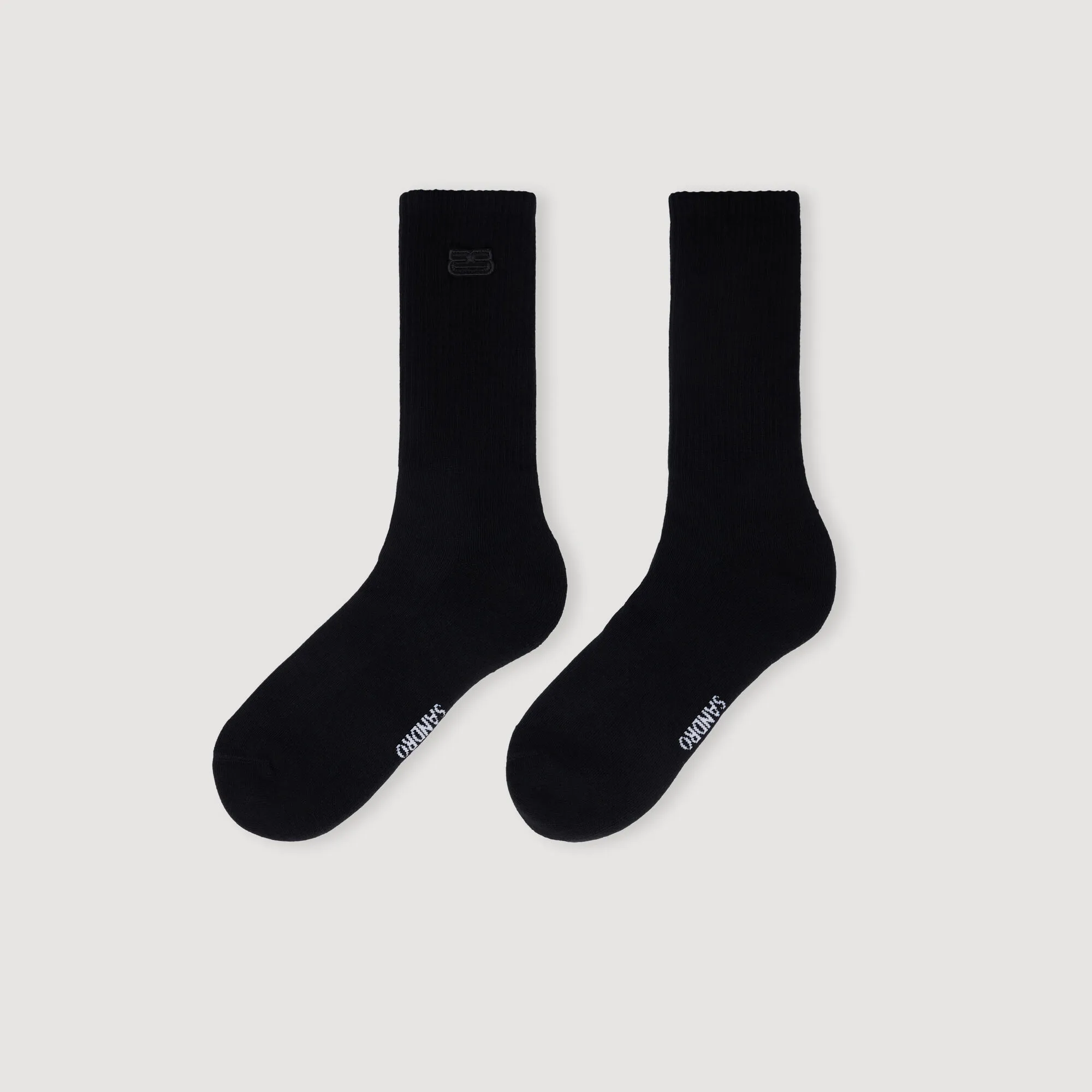 Chaussettes avec patch brodé