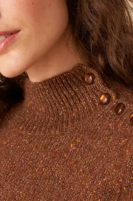 pull betty bretzel boutonne — photo 3