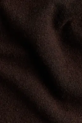 Pantalon large en maille - Marron foncé — photo 3