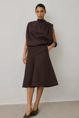 TOP IDRIS MARRON FONCÉ — photo 3