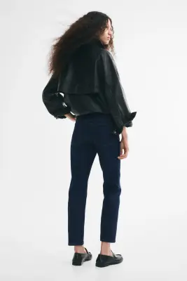 Straight Regular Waist Jeans - Bleu denim foncé — photo 3