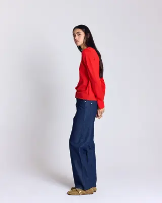 Cardigan Rosalie rouge — photo 2