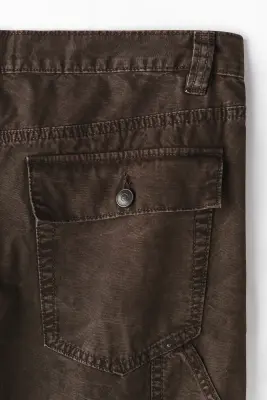 Pantalon Carpenter Loose Fit - Marron foncé — photo 4