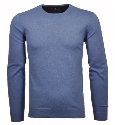 RAGMAN PULL COTON CASHMERE COL ROND Bleu — photo 2