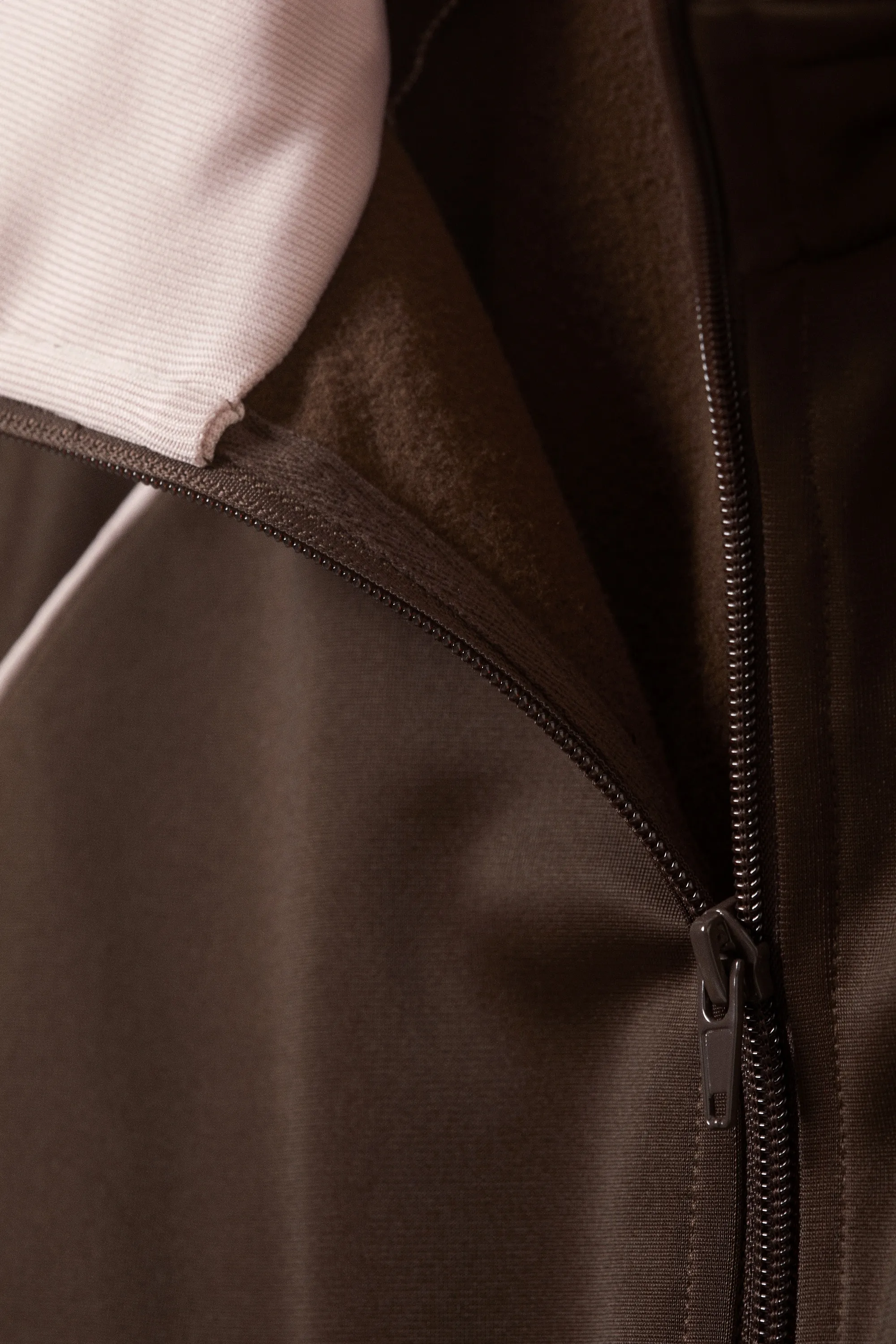 Veste de survêtement contrastée - Marron foncé