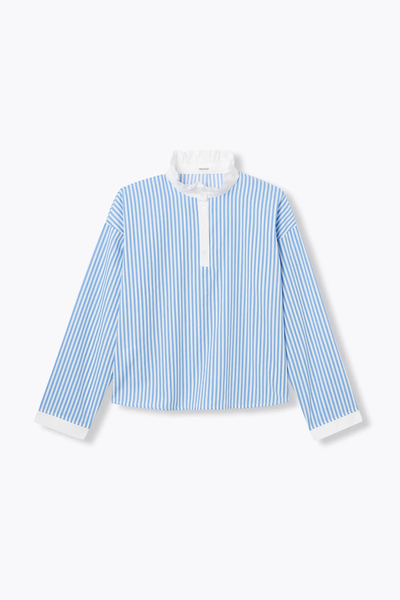 Chemise rayée col Victorien