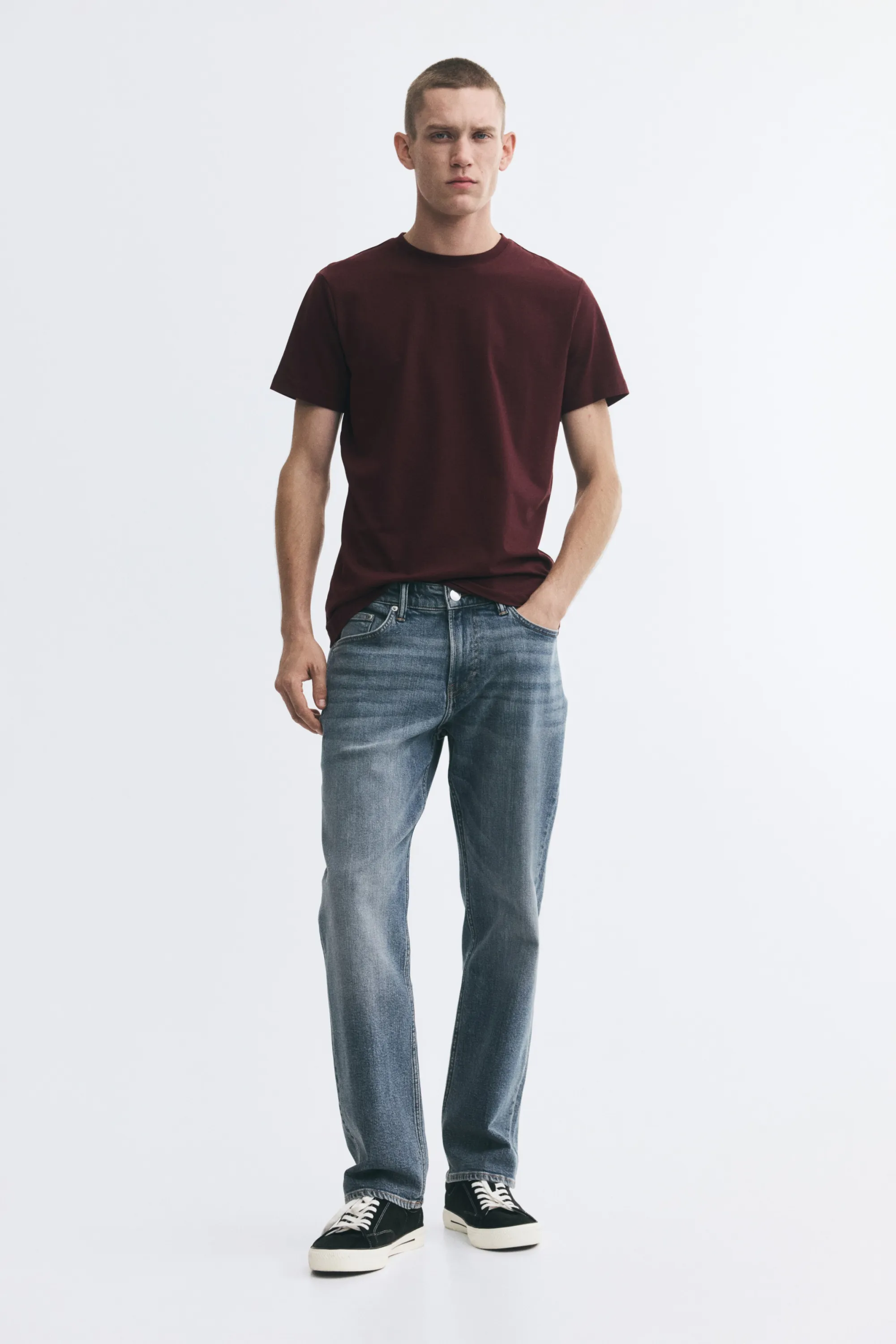 T-shirt Slim Fit - Bordeaux