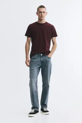 T-shirt Slim Fit - Bordeaux — photo 1