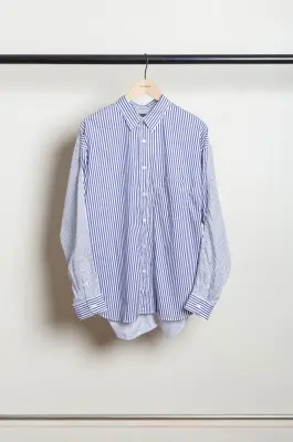 Comme Des Garçons Homme – MEN’S SHIRT HR-B004-051 – NVY/WHT X NVY — photo 4