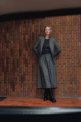 Veste de tailleur à carreaux — photo 3