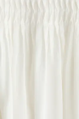 Blouse à plis nervure - Blanc — photo 3