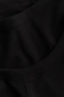 Top superposé en coton - Noir — photo 3