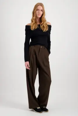 PANTALON DROIT À PLIS — photo 3