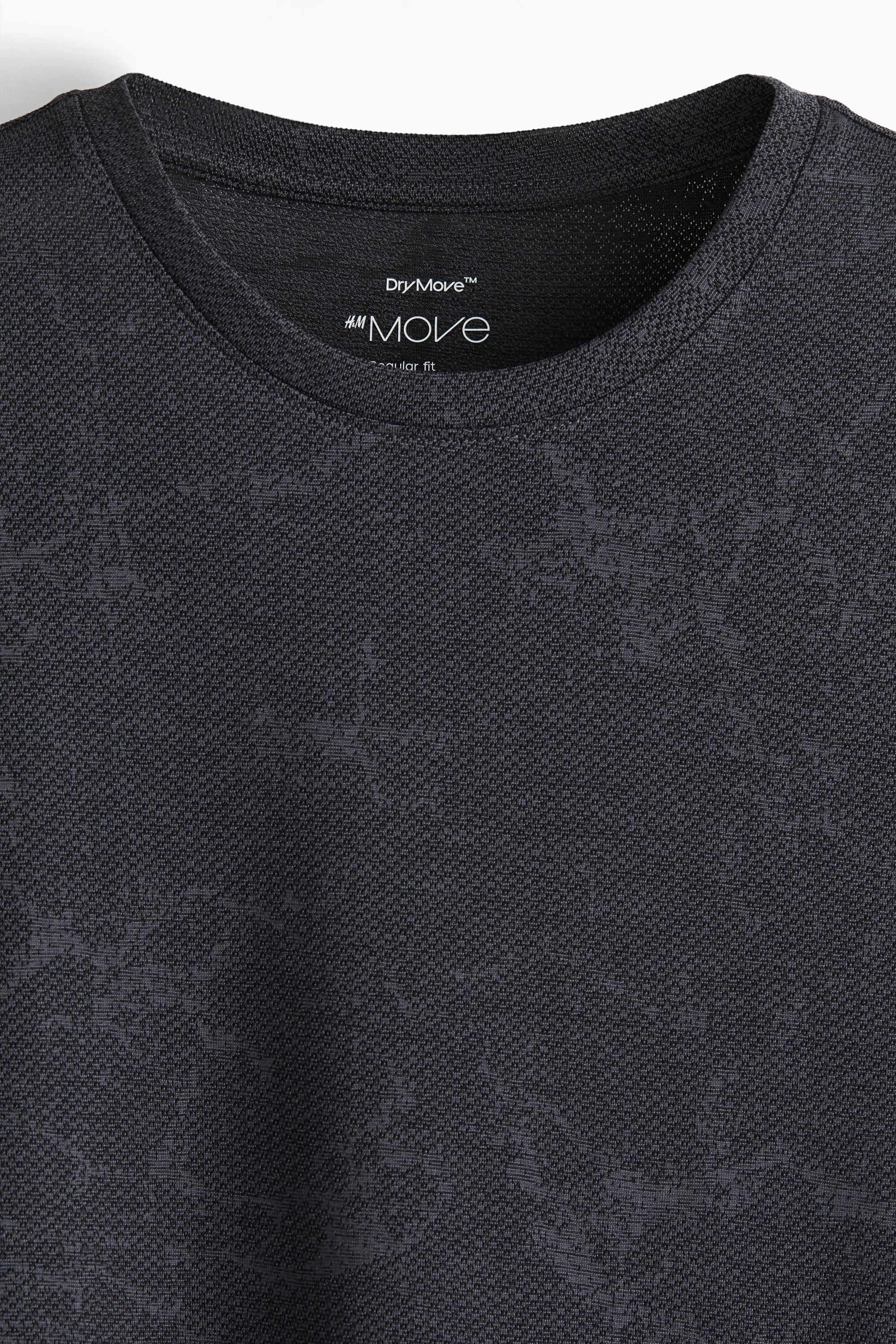 T-shirt de sport Regular Fit DryMove™ - Noir/marbré