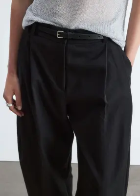 Pantalon court barrel - Noir — photo 2